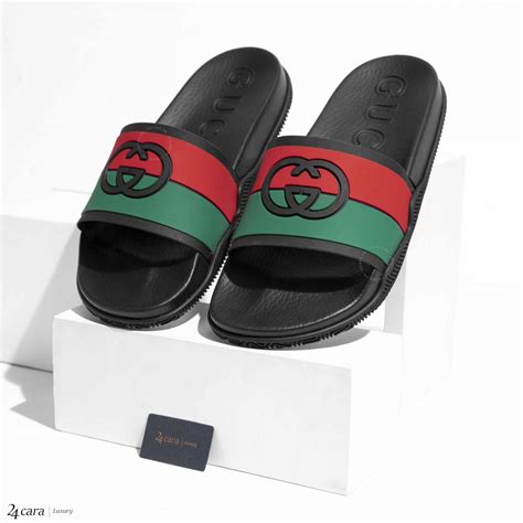 sandale gucci homme 2023|Men's slide sandal with Interlocking G .